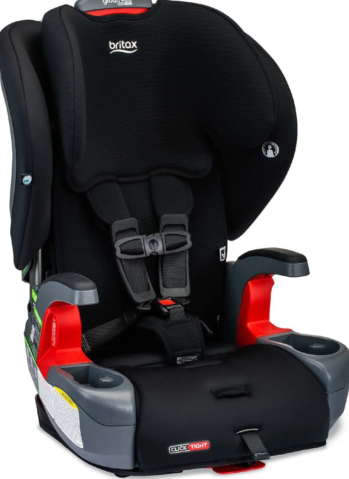 Britax Grow With You ClickTight Harness Booster Car Seat - Black Contour
