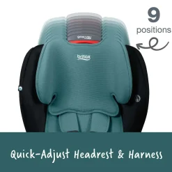 Britax Grow With You ClickTight Harness Booster Car Seat - Green Contour