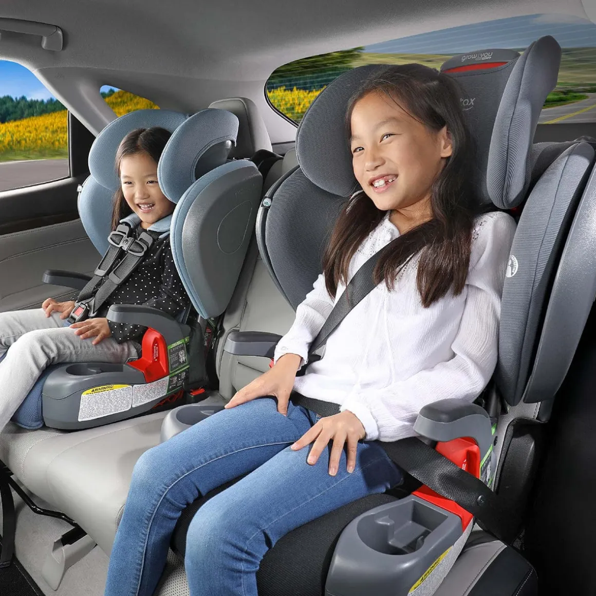 Britax Grow With You ClickTight Harness Booster Car Seat - Green Contour