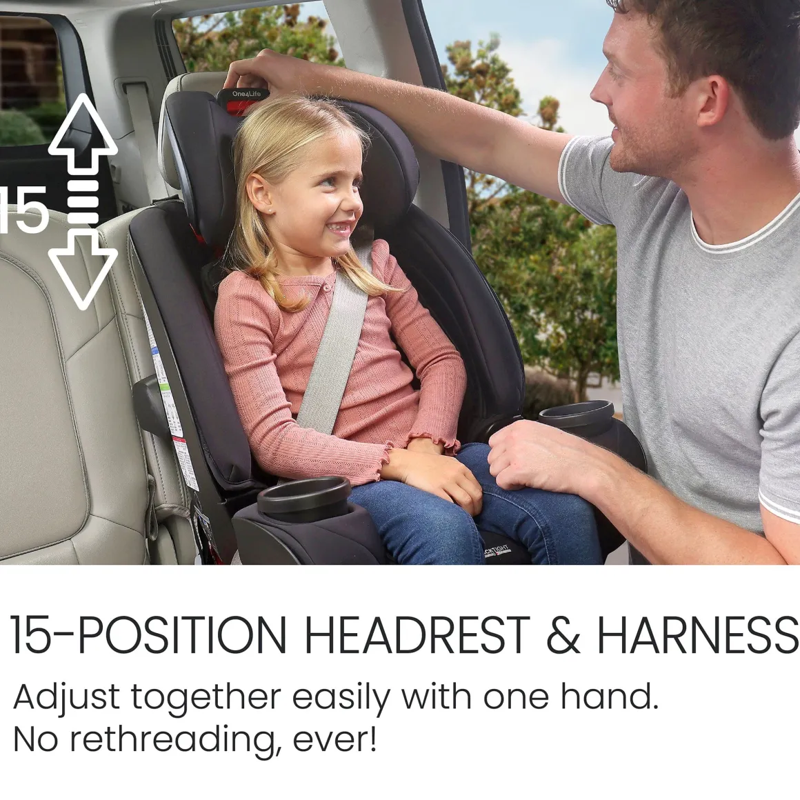 Britax One4Life All-in-One Convertible Car Seat, ClickTight & SafeWash - Raven Black