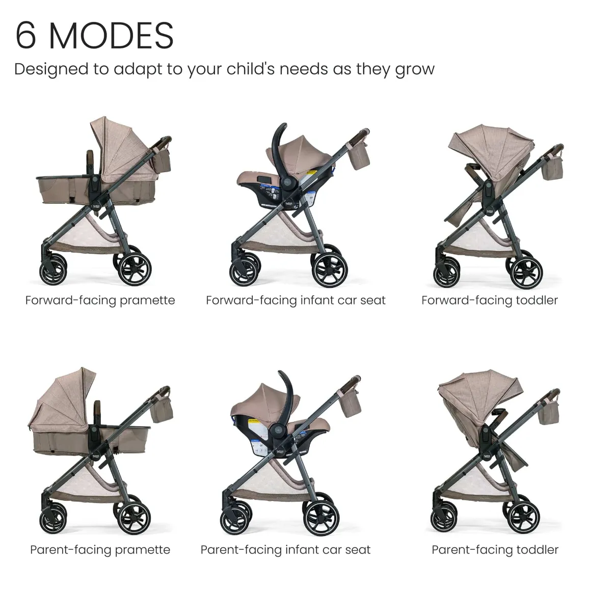 Britax Phases Travel System - Teak