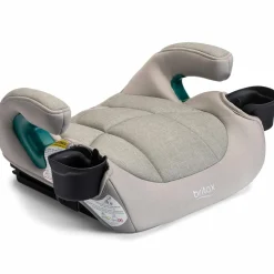 Britax UpNGo Click Backless Booster with Rigid LATCH - Parchment