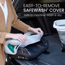 Britax UpNGo Click Backless Booster with Rigid LATCH - Parchment