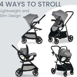 Britax Willow Brook Travel System - Graphite Glacier