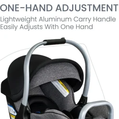 Britax Willow SC Infant Car Seat with Alpine Base - Pindot Onyx