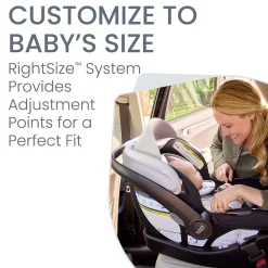 Britax Willow S Infant Car Seat with Alpine Anti-Rebound Base - Glacier Onyx