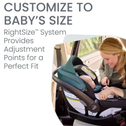 Britax Willow S Infant Car Seat with Alpine Anti-Rebound Base - Jade Onyx