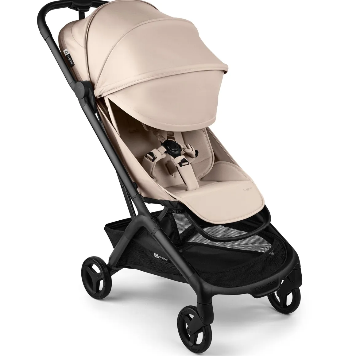 Bugaboo Butterfly 2 Complete Stroller + Travel Bag Bundle - Black / Desert Taupe / Desert Taupe
