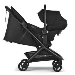 Bugaboo Butterfly 2 + Turtle Air Shield Travel System Bundle - Black / Forest Green / Forest Green / Black