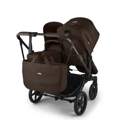 Bugaboo Donkey 6 Complete Single-to-Double Stroller - Black / Cocoa Brown / Cocoa Brown