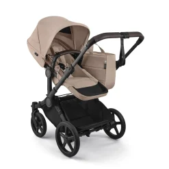 Bugaboo Donkey 6 Complete Single-to-Double Stroller - Black / Desert Taupe Melange / Desert Taupe Melange
