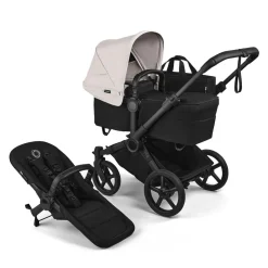 Bugaboo Donkey 6 Complete Single-to-Double Stroller - Black / Heritage Black / Misty White
