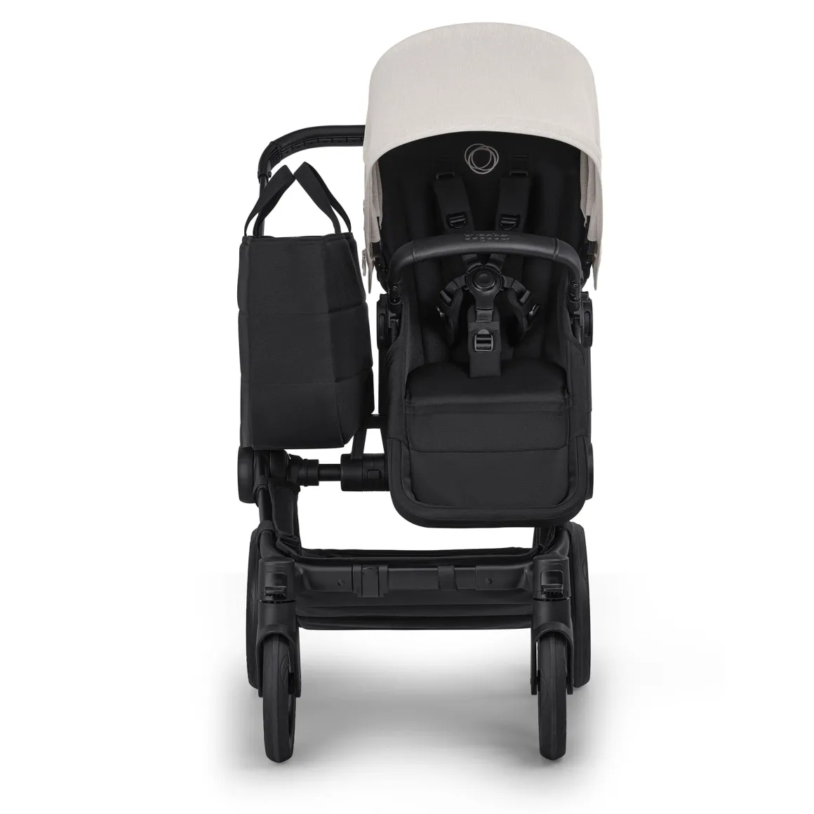Bugaboo Donkey 6 Complete Single-to-Double Stroller - Black / Heritage Black / Misty White