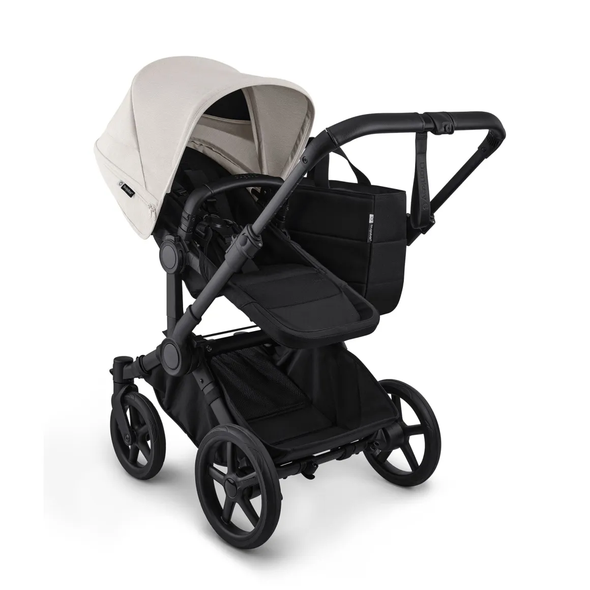 Bugaboo Donkey 6 Complete Single-to-Double Stroller - Black / Heritage Black / Misty White