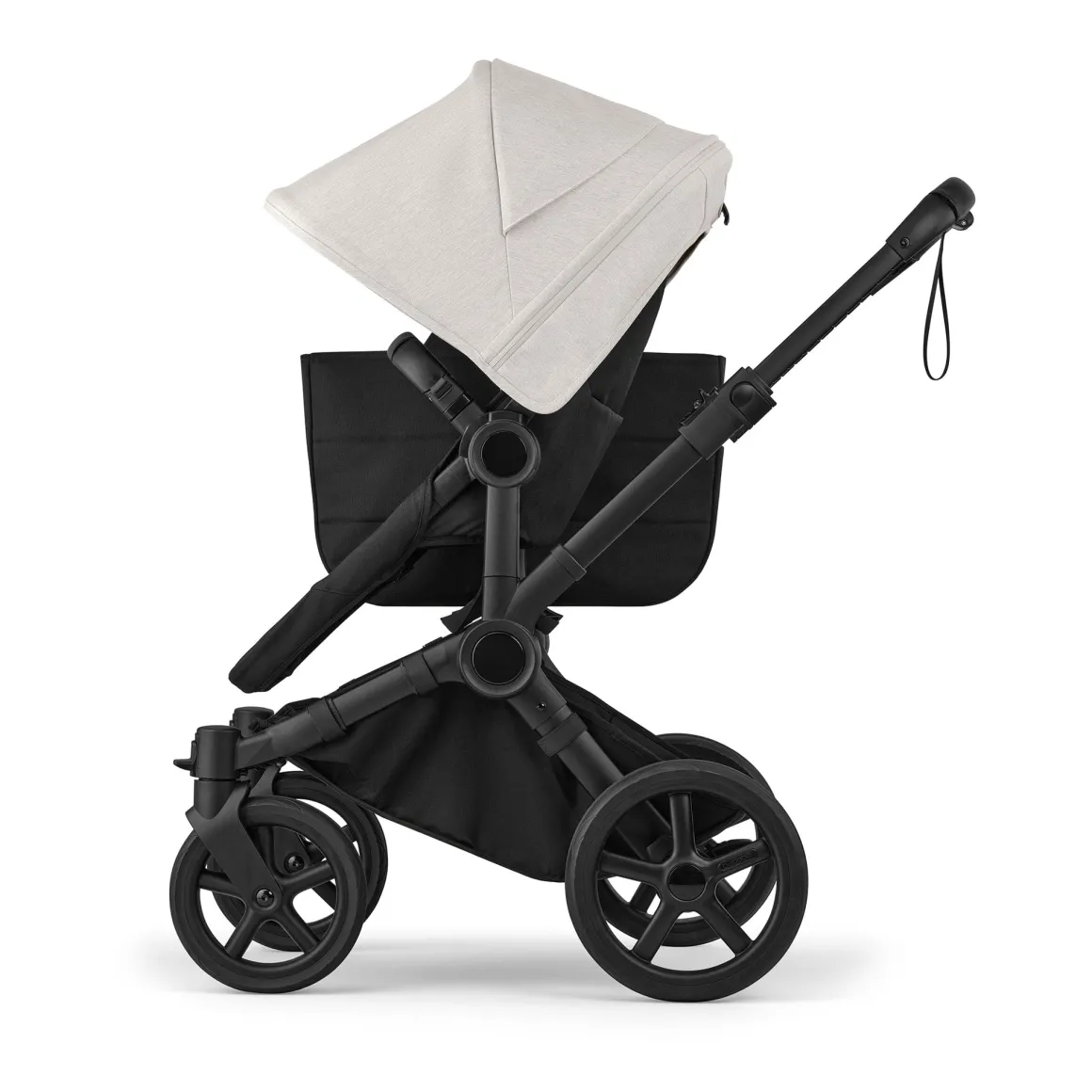 Bugaboo Donkey 6 Complete Single-to-Double Stroller - Black / Heritage Black / Misty White