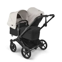 Bugaboo Donkey 6 Duo Complete Stroller Bundle - Black / Heritage Black / Misty White