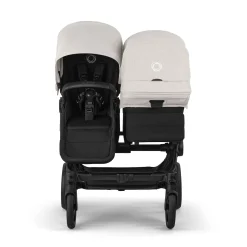 Bugaboo Donkey 6 Duo + Turtle Air Shield Travel System Bundle - Black / Heritage Black / Misty White