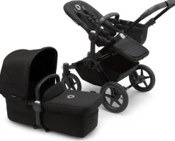 Bugaboo Donkey 5 Mono Complete Single-to-Double Stroller - Black / Midnight Black / Midnight Black