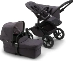 Bugaboo Donkey 5 Mono Complete Single-to-Double Stroller - Mineral Black / Washed Black
