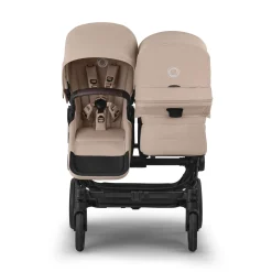 Bugaboo Donkey 6 Mono + Turtle Air Shield Travel System Bundle - Black / Desert Taupe Melange / Desert Taupe Melange