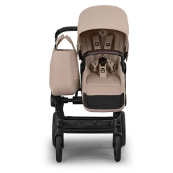 Bugaboo Donkey 6 Mono + Turtle Air Shield Travel System Bundle - Black / Desert Taupe Melange / Desert Taupe Melange