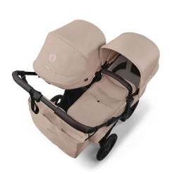 Bugaboo Donkey 6 Mono + Turtle Air Shield Travel System Bundle - Black / Desert Taupe Melange / Desert Taupe Melange