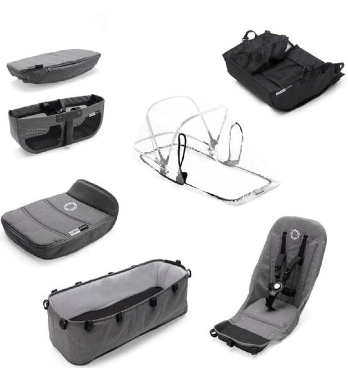 Bugaboo Donkey 2 Style Set - Grey Melange