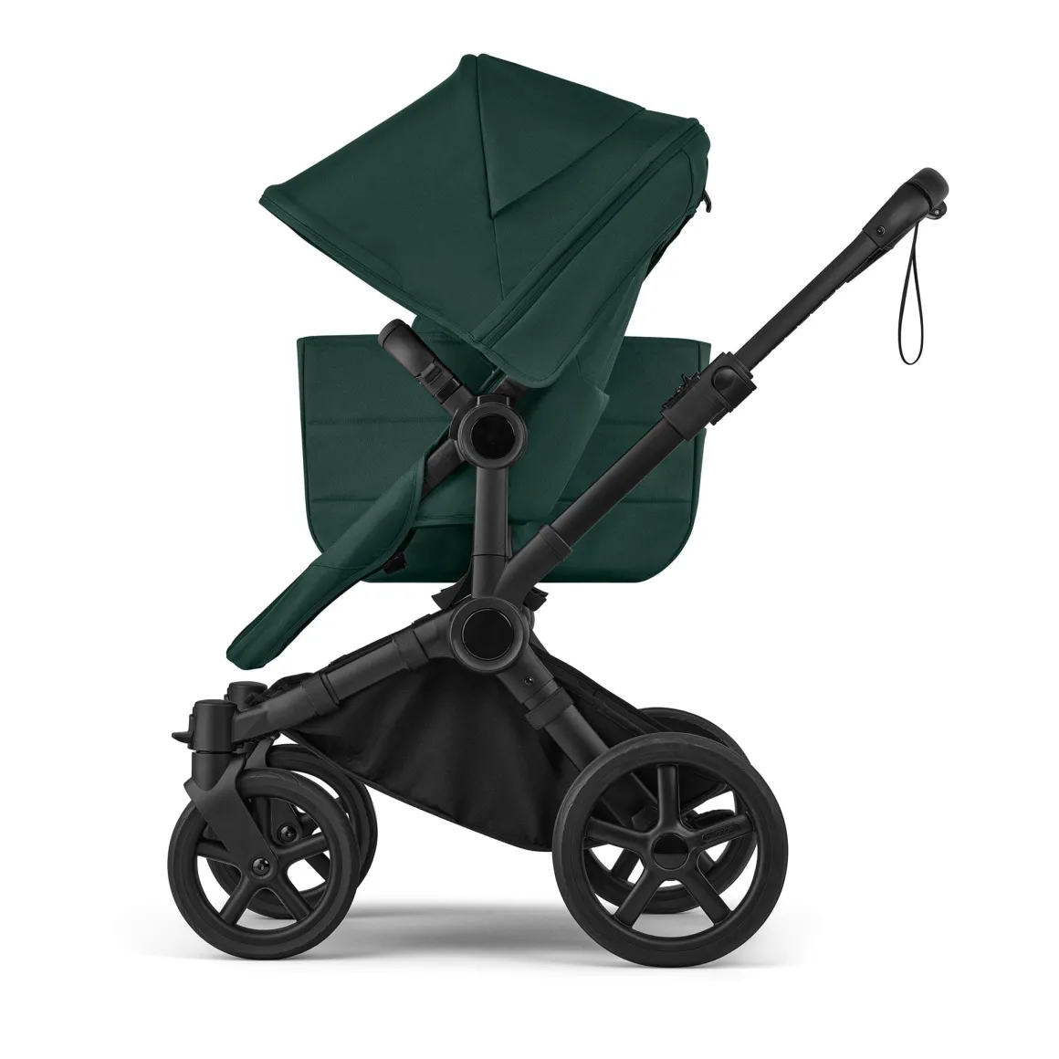 Bugaboo Donkey 6 + Turtle Air Shield Twin Travel System Bundle - Black / Fern Green / Fern Green