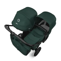 Bugaboo Donkey 6 + Turtle Air Shield Twin Travel System Bundle - Black / Fern Green / Fern Green