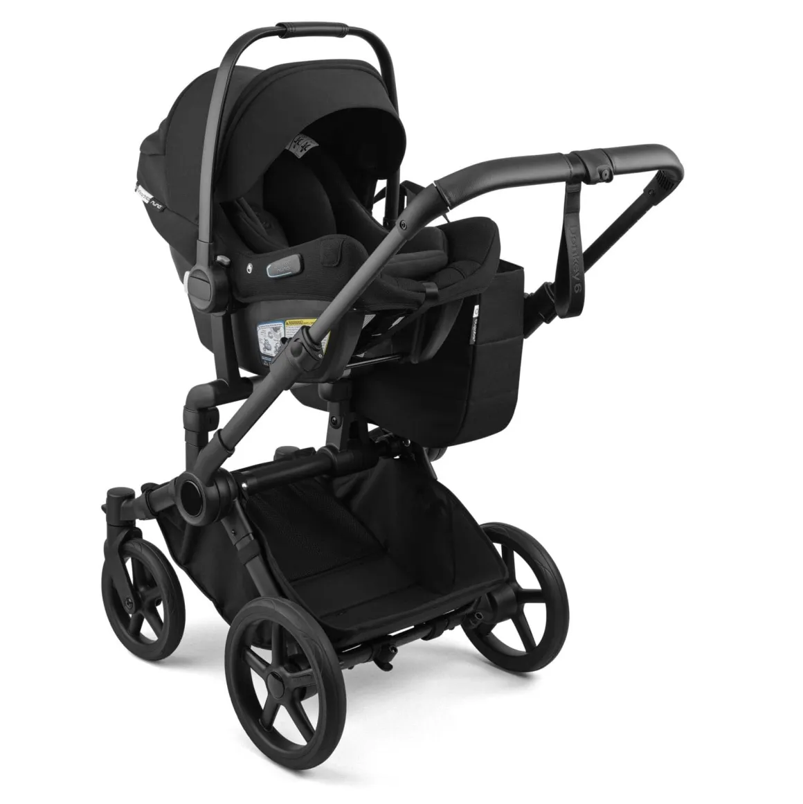 Bugaboo Donkey 6 + Turtle Air Shield Twin Travel System Bundle - Black / Fern Green / Fern Green