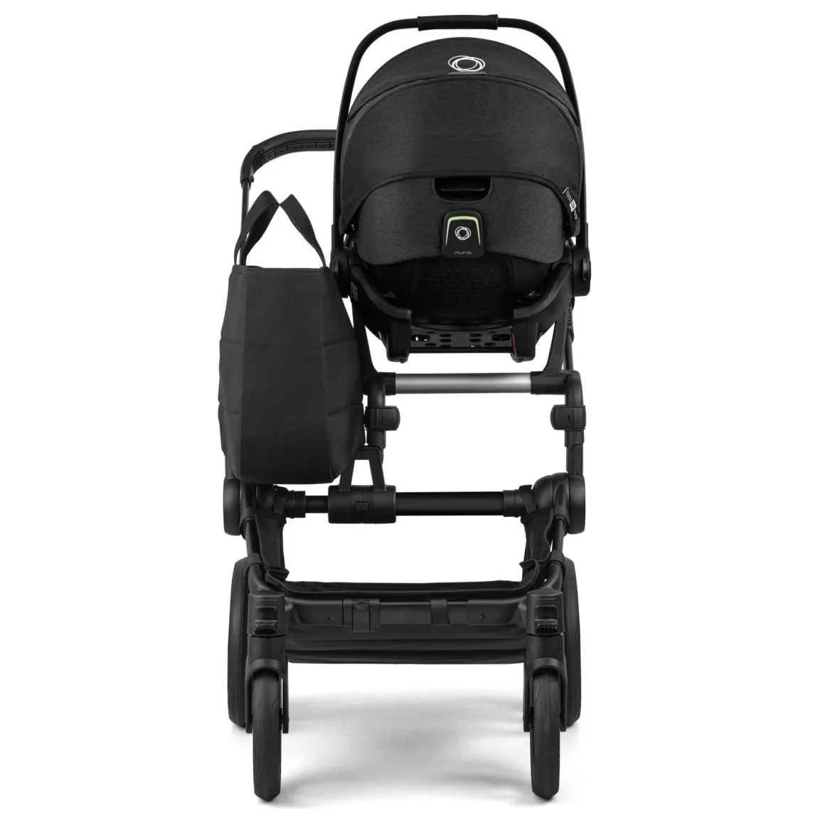Bugaboo Donkey 6 + Turtle Air Shield Twin Travel System Bundle - Black / Heritage Black / Heritage Black