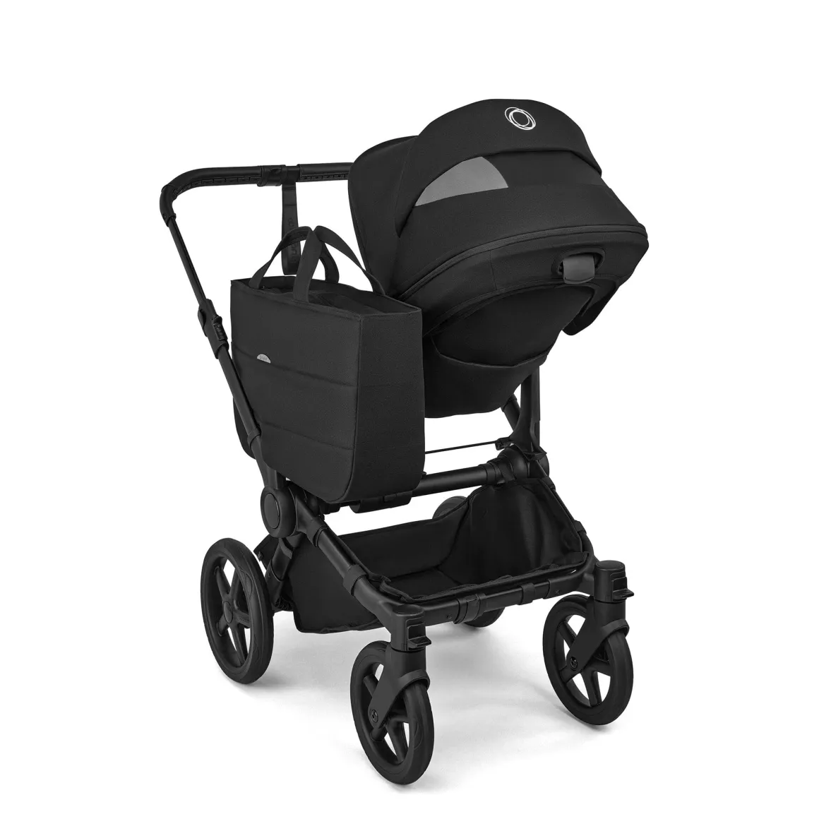 Bugaboo Donkey 6 + Turtle Air Shield Twin Travel System Bundle - Black / Heritage Black / Heritage Black