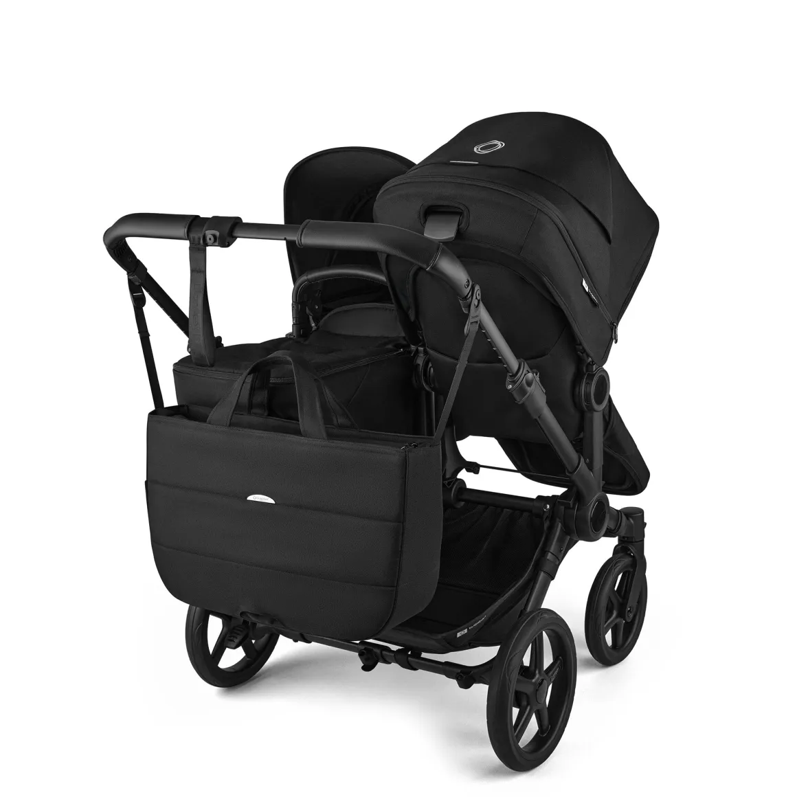 Bugaboo Donkey 6 + Turtle Air Shield Twin Travel System Bundle - Black / Heritage Black / Heritage Black