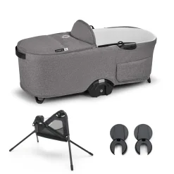 Bugaboo Dragonfly Bassinet Complete + Stand Bundle - Grey Melange