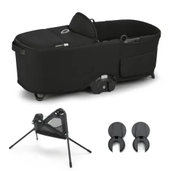Bugaboo Dragonfly Bassinet Complete + Stand Bundle - Midnight Black