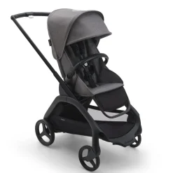Bugaboo Dragonfly Complete Lightweight Compact Stroller - Black / Grey Melange