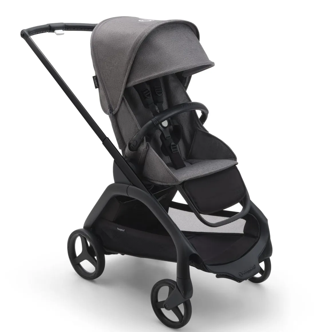 Bugaboo Dragonfly Complete Lightweight Compact Stroller - Black / Grey Melange