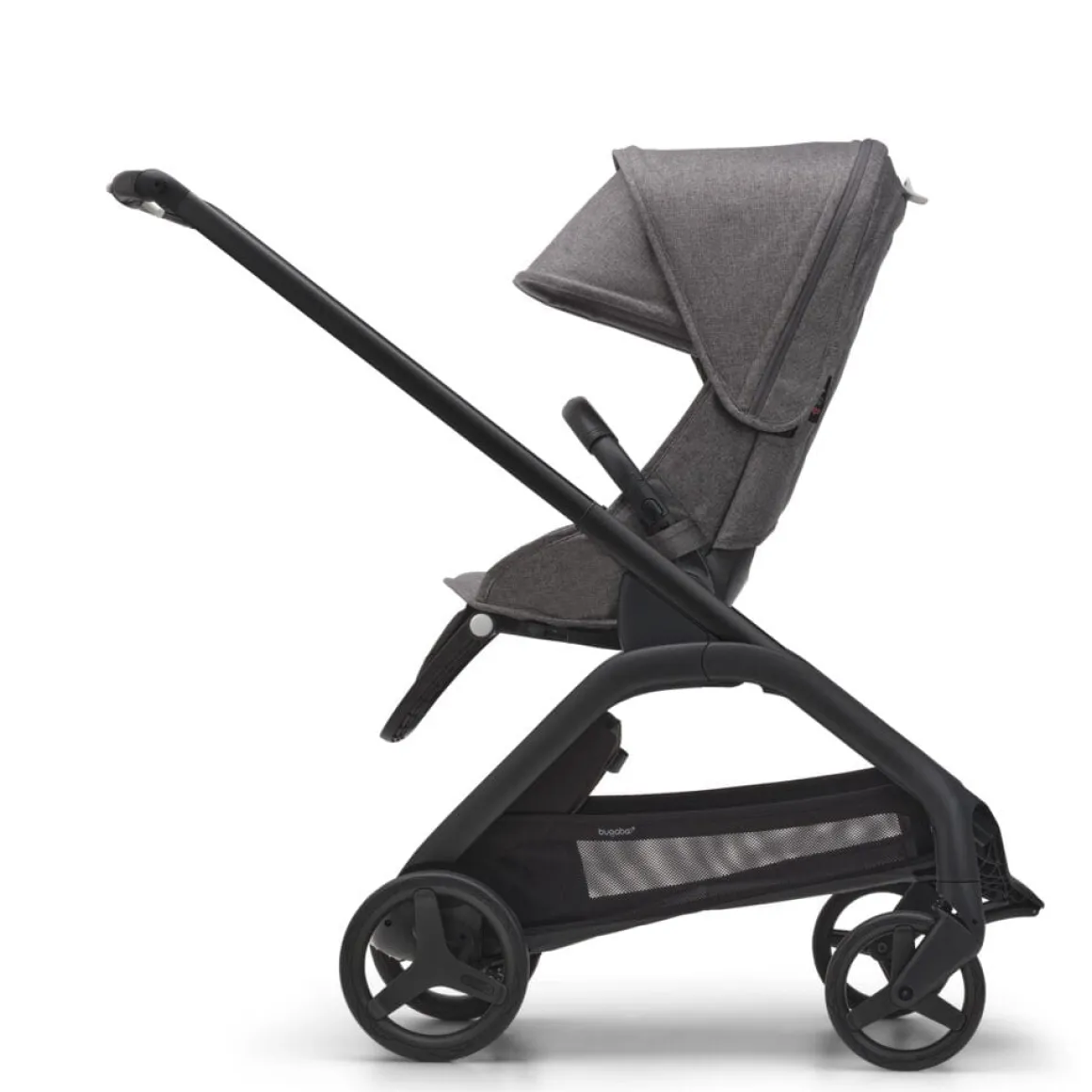 Bugaboo Dragonfly Complete Lightweight Compact Stroller - Black / Grey Melange