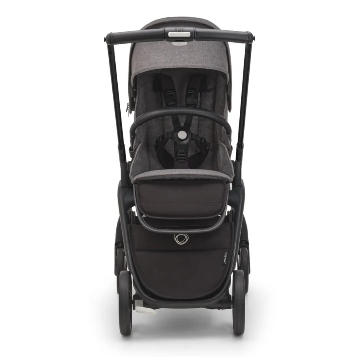 Bugaboo Dragonfly Complete Lightweight Compact Stroller - Black / Grey Melange