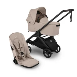 Bugaboo Dragonfly Plus Seat & Bassinet Complete - Black / Desert Taupe / Desert Taupe