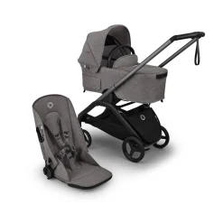 Bugaboo Dragonfly Plus Seat & Bassinet Complete - Graphite / Grey Melange / Grey Melange