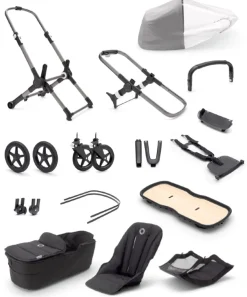 Bugaboo Fox3 Base + Style Set - Graphite / Grey Melange