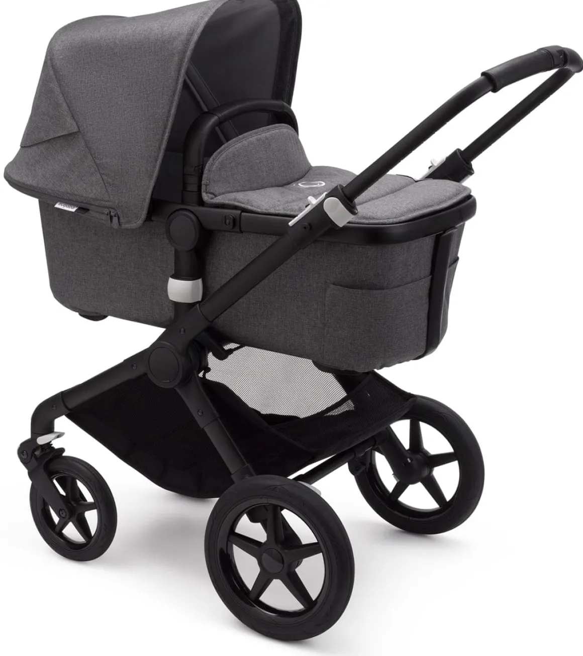Bugaboo Fox2 Complete Stroller - Black/Grey Melange/Grey Melange