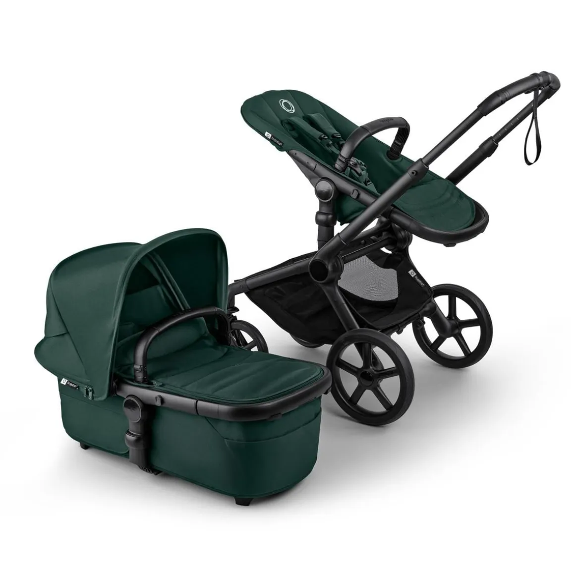 Bugaboo Fox 5 Renew Complete Stroller - Black / Fern Green / Fern Green