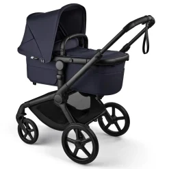 Bugaboo Fox 5 Renew + Turtle Air Shield Travel System Bundle - Black / Deep Indigo / Deep Indigo