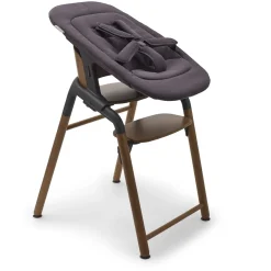 Bugaboo Giraffe Complete High Chair + Newborn Set Bundle - Warm Wood / Grey / Tornado Grey