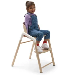 Bugaboo Giraffe Complete High Chair + Newborn Set Bundle - Warm Wood / Grey / Tornado Grey
