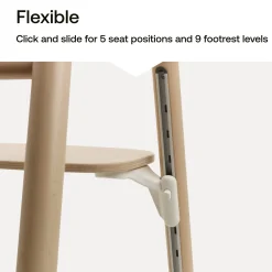 Bugaboo Giraffe Complete High Chair - Warm Wood / Grey
