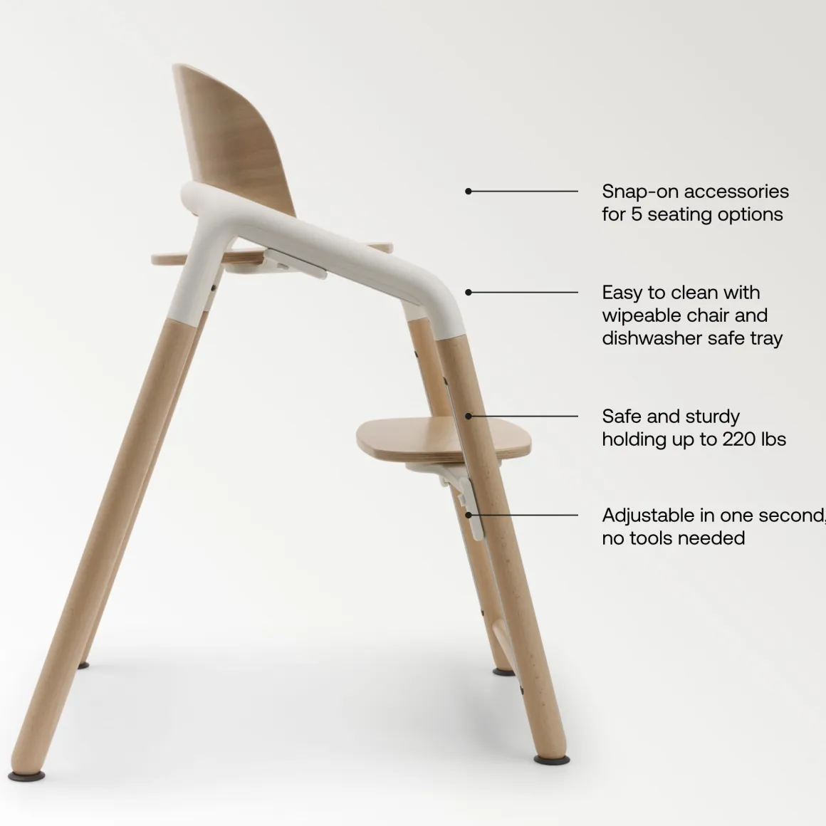 Bugaboo Giraffe Complete High Chair - White