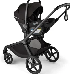 Bugaboo Kangaroo Complete (One Box)+ Turtle Air Shield By Nuna Travel System Bundle - Black / Dark Cherry / Dark Cherry / Black